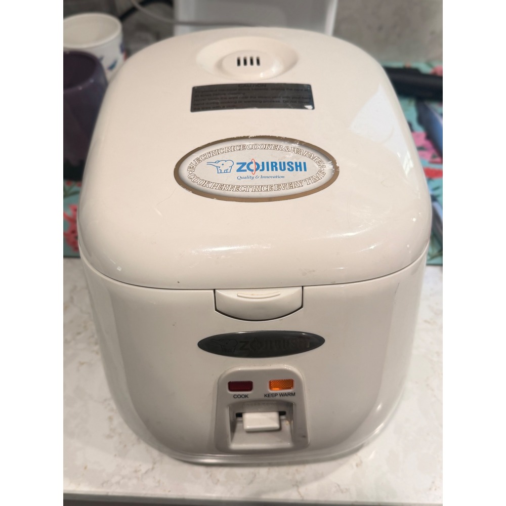 Zojirushi Electric Rice Cooker & Warmer White NS-PC18 Countertop Cooking Rice